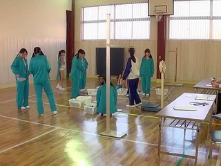 Japanese college students get fucked by their horny teacher in a XXX Tokyo orgy