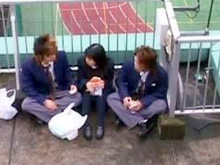 Japanese Teen's Secret Diary Entries of Rooftop Threesome with Two Best Friends